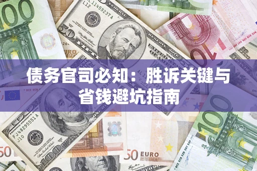 济南债务官司必知：胜诉关键与省钱避坑指南