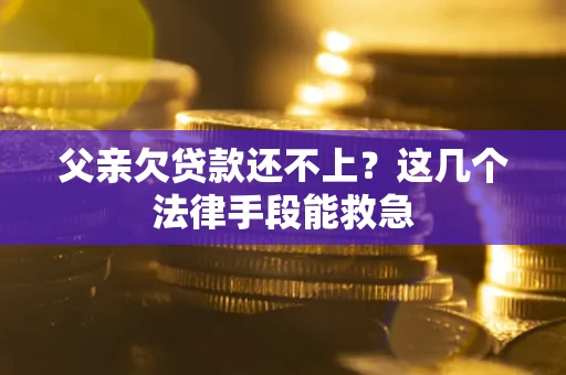 济南父亲欠贷款还不上?这几个法律手段能救急 济南父亲欠贷款还不上?这几个法律手段能救急