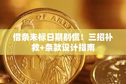 济南借条未标日期别慌!三招补救+条款设计指南 济南借条未标日期别慌!三招补救+条款设计指南